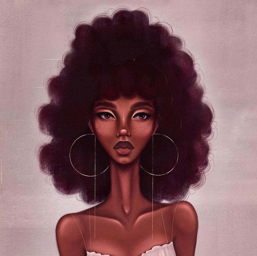 Graffiti Hip Hop African Girl Shower Curtain