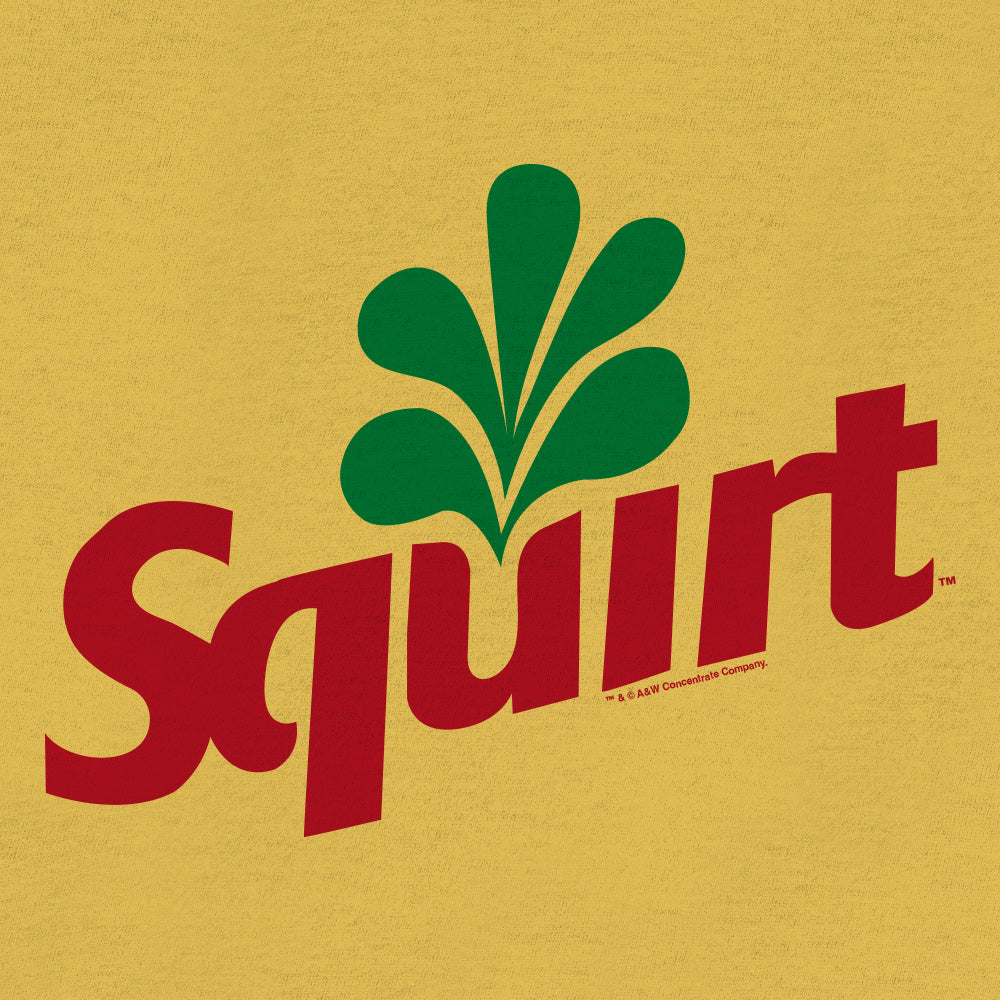 Squirt Grapefruit Soda Logo T-Shirt - Banana Yellow