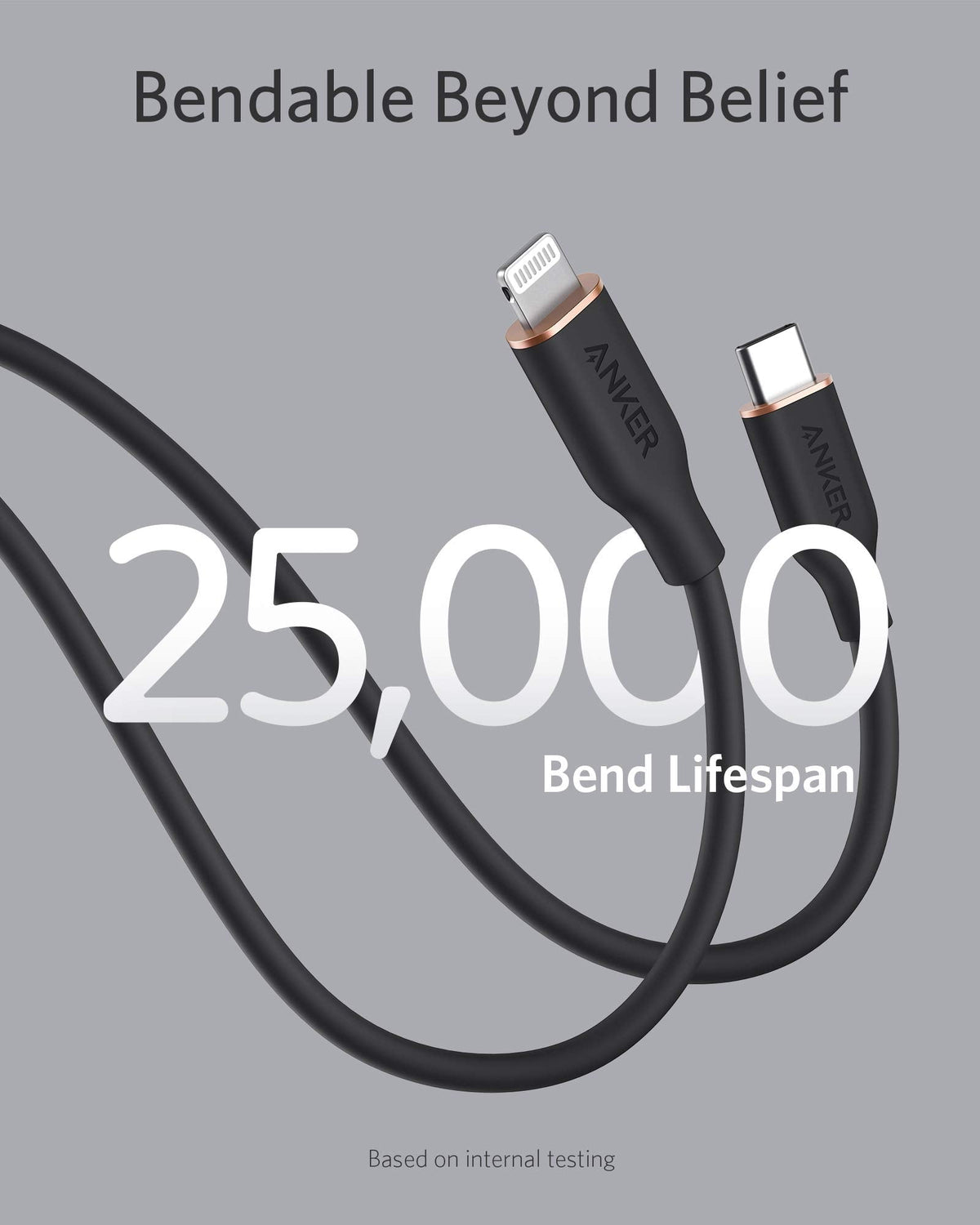 Anker <b>641</b> USB-C to Lightning Cable (Flow, Silicone)