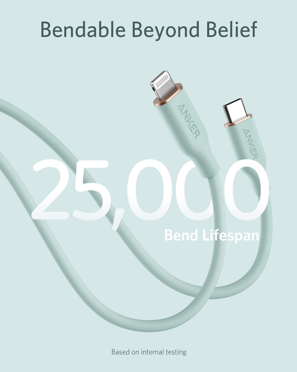 Anker <b>641</b> USB-C to Lightning Cable (Flow, Silicone)