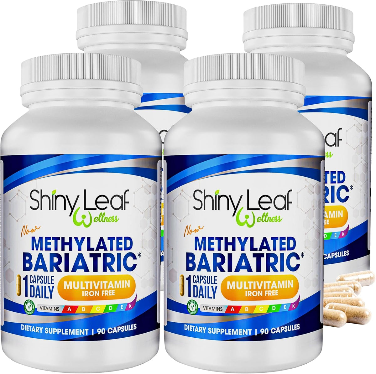 Shiny Leaf Methylated Bariatric Multivitamin Without Iron