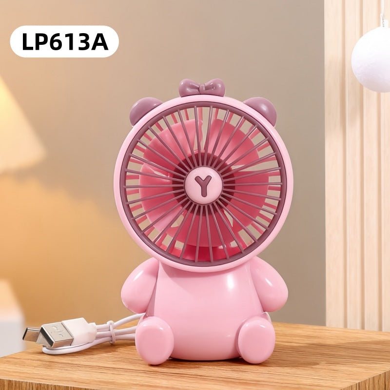 Cartoon Bear Portable Handheld Fan