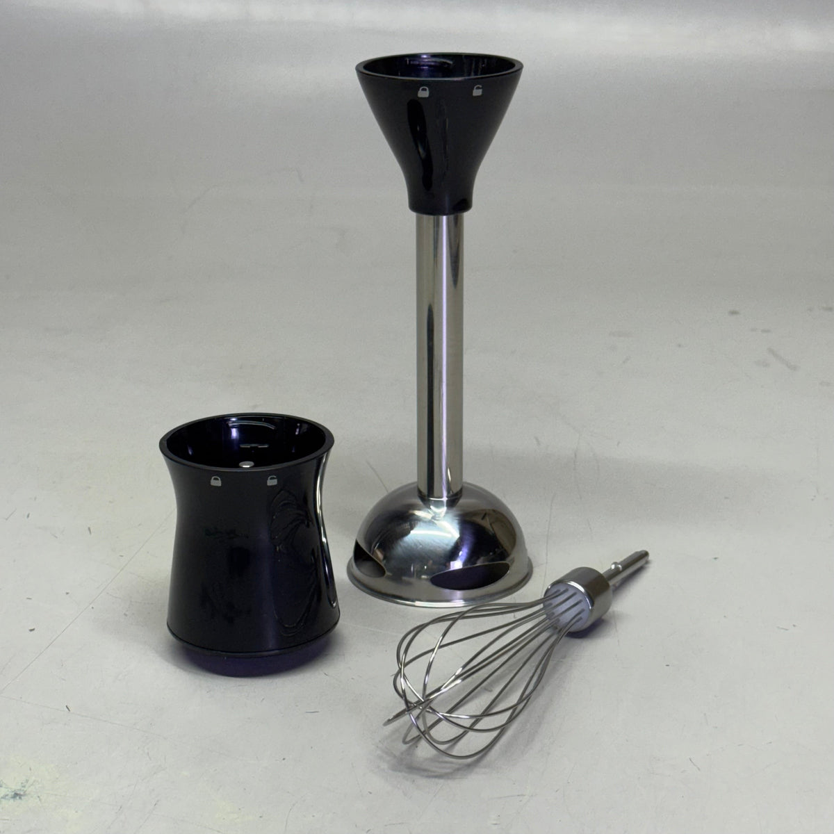 HAMILTON BEACH Electric Immersion Hand Blender With Handheld Blending Stick 2 Speed 225 Watts Grey & Black 59765G