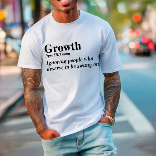 Growth Definition Graphic Tee – Unisex Uplifting Message T-Shirt