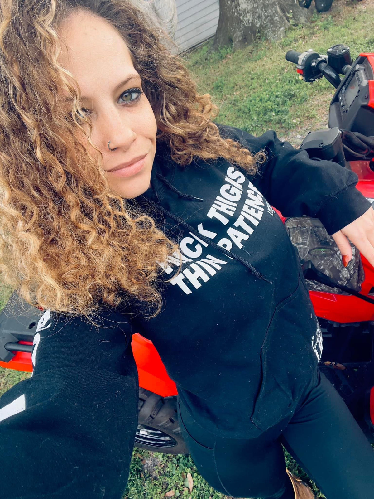 Thick Thighs Thin Patience Hoodie