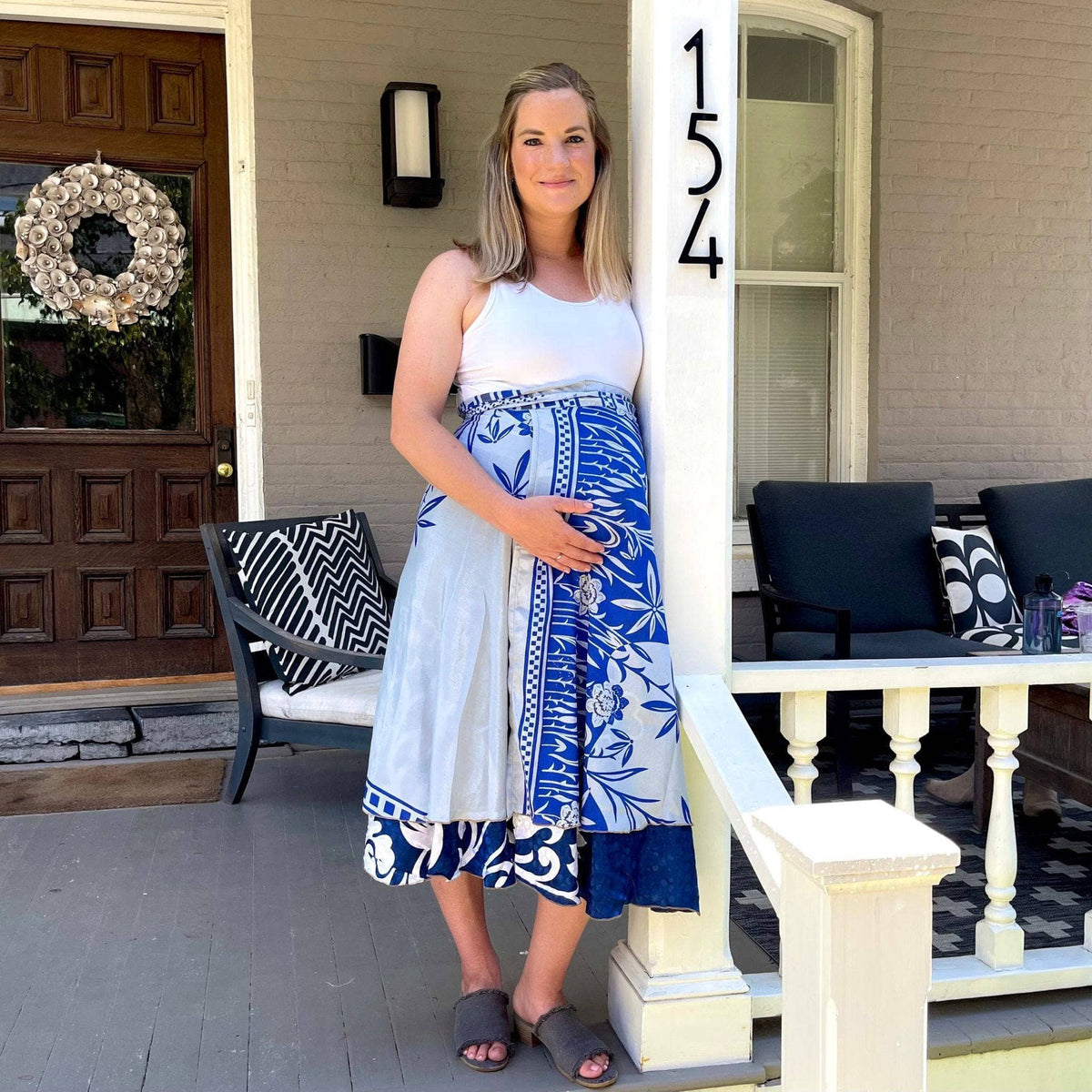 Made With Love Saree Wrap Skirt – One-of-a-Kind Recycled Sari, Boho Style