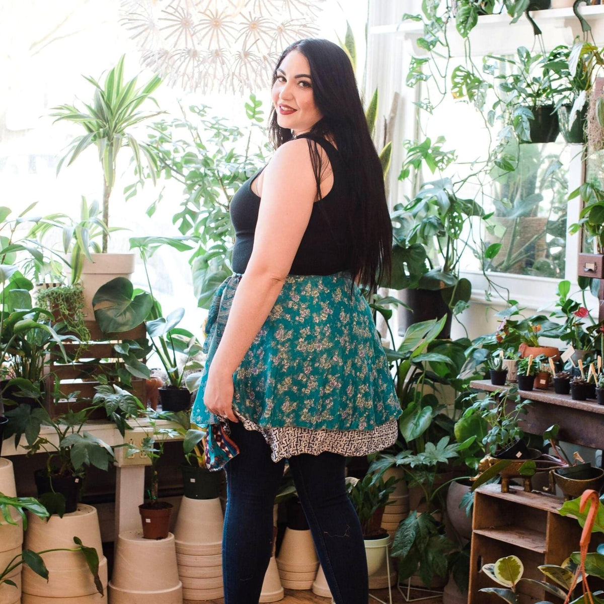 Made With Love Saree Wrap Skirt – One-of-a-Kind Recycled Sari, Boho Style