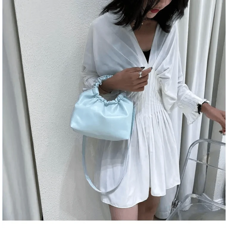 Cute Small Women's Leather Clutches Vintage Style Shoulder Messenger Bags , Handbag And Purses For Women
