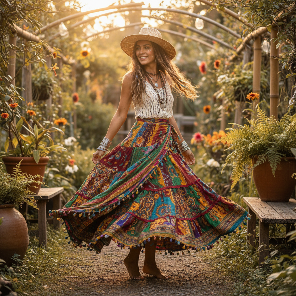 Saree Wrap Skirt lifestyle photo