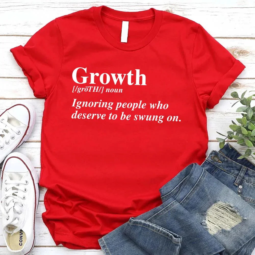 Growth Definition Graphic Tee – Unisex Uplifting Message T-Shirt