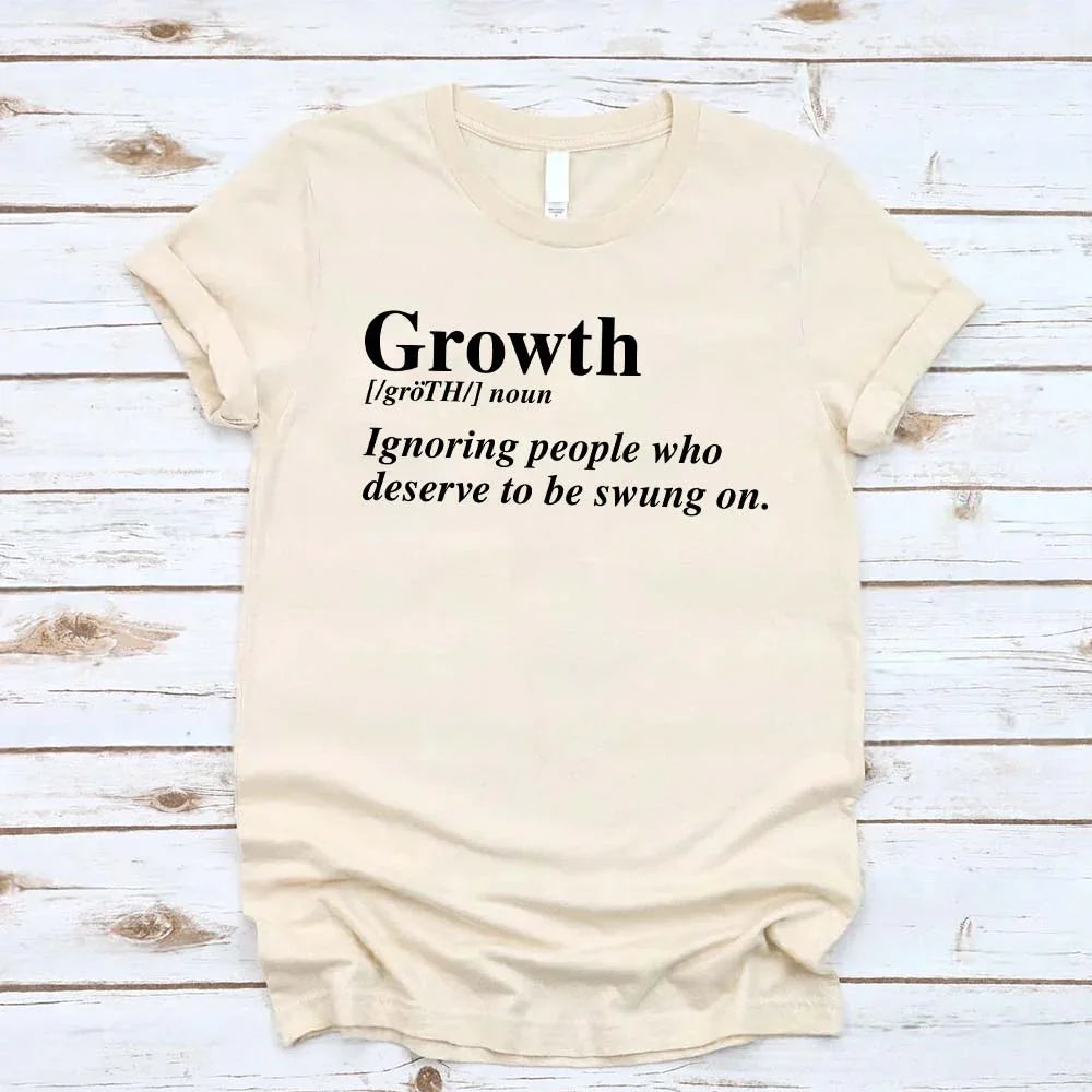 Growth Definition Graphic Tee – Unisex Uplifting Message T-Shirt